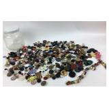 Buttons in Glass Jar