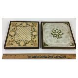 Italian Ceramic Tiles With Wooden Frames