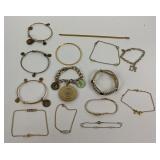 Gold Tone Bracelet Collection14 Bracelets