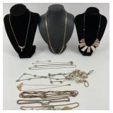 Gold Tone Designer Necklace Collection 11