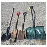 Shovels 4: Metal Garden Shovel, Spade Shovel,
