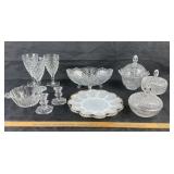 Crystal Glassware, Fostoria, Pressed Glass, Milk G