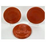 Fiesta Red Dinner Plates by Homer Laughlin