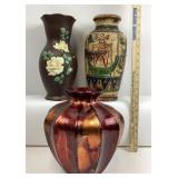 Vases: Chatsworth England, Japanese, Metallic