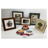 Hallmark Nutcracker Plates, Framed Artwork