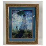 Claude Monet Print Woman With Parasol Framed