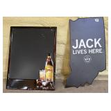Indiana Jack Danielï¿½s sign, Kahlua metal board