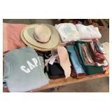 Clothing, Linens, Bags, Straw Hats