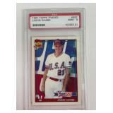 Jason Giambi 91 Topps Traded PSA Mint 9