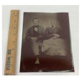 Tintype Photograph of Seated Couple