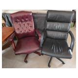 Black Leather Office Chair, Red Executive Office C
