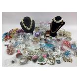 Costume Jewelry: Coro Flower pin, Kramer Clip on