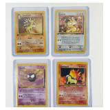 4 Pokemon Vintage First Edition cards
