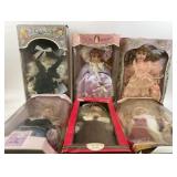 (6) Porcelain Dolls, Samantha, Collectible Memorie
