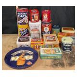 Branded Tins: Coca Cola, Hershey, Lipton, Quaker O