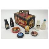 Vintage Price Products Wooden 5 cent Shoeshine Box