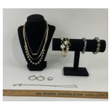 Gold-Tone Necklaces, Bracelets, Earrings, Ring