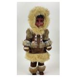 1960's 18' Eskimo Doll Wearing All Leather