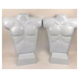 2 Molded Man's Shirt T Form Countertop Fits S-L