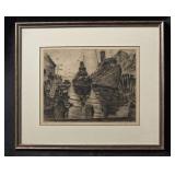 Frederick L. Talley Harbor Etching