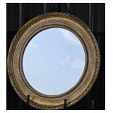 Round Gold Decorative Wall Mirror