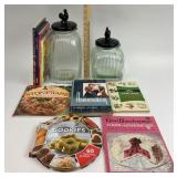 Rooster Jars, Cookbooks: Good Housekeeping, Pamper