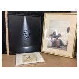 Ballerina Spotlight Art, Framed Prints