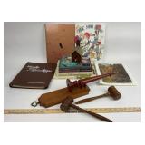 Wooden Gavels, Sentry Yearbooks & Books: American