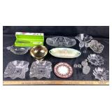 Glass Bowls, Plates, Crystal Items, Decorative Tra