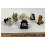 Flocked Figurines, Metal Cash Register Sharpener