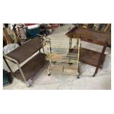 3 rolling carts