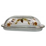 Jewel Tea Autumn Leaf Covered 1/4 lb. Butter Dish