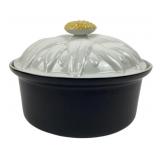 Hall China Prototype Ceramic Casserole Dish With L