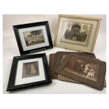 Framed And Mounted Group And Portrait Photographs