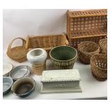 Wicker Baskets, Ceramic Planters, Decorative Box