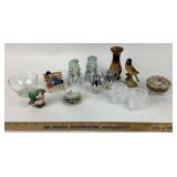 Porcelain Figurines, Crystal Pieces, Mini Tea Cup,