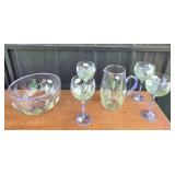Block Basics Hand-Painted Glassware Set
