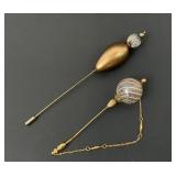 2 Vintage Hat pins