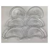 Val Saint Lambert Crystal Crescent Dishes