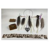 Feathers, Leather Wallets, Lamb PEZ Dispenser