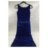 Blue Velvet Best & Co. Evening Gown
