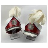 Uniform Braiding Inc White Red Parade Helmets
