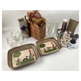 Ceramic Plates, Glass Vases, Decor Items