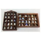 Porcelain And Metal Decorative Thimbles