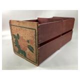 Wood Fruit Crate With La Verne Graphics