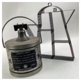 Liberty Bell Ice Bucket, Wire Coffee Pot Decor