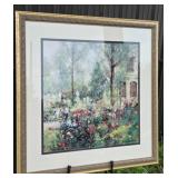 Framed Jeter Lusk Floral Landscape Print