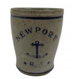 Newport R.I. Speckled Stoneware Signed