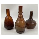 Montage 2003 Blown Glass Vases With Swirled Design