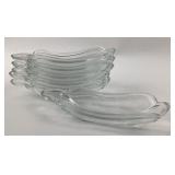 Indiana Glass Clear Glass Banana Split Dishes